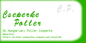 cseperke poller business card